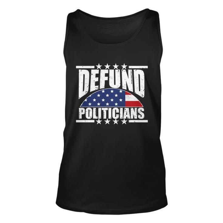 Defund Politicians American Usa Flag Unisex Tank Top