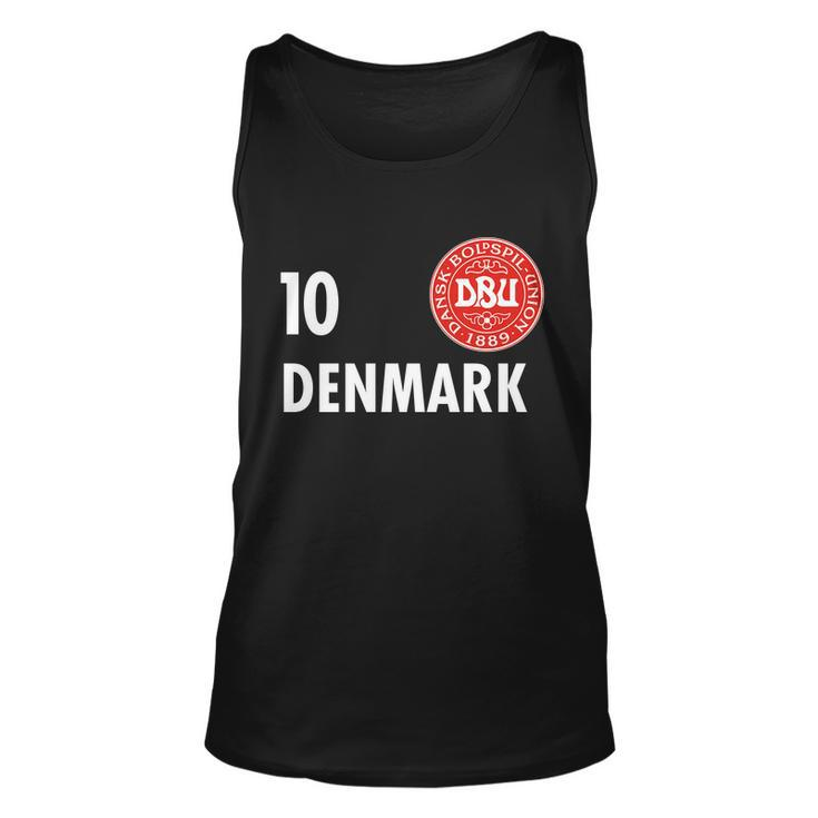 Denmark Danish Soccer No 10 Dbu Logo Unisex Tank Top