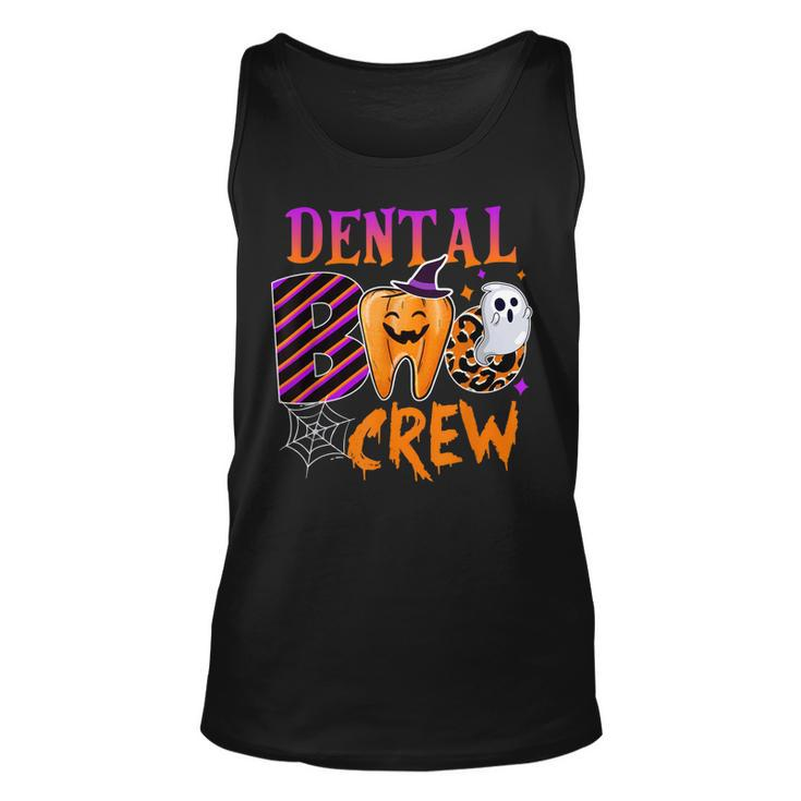 Dental Boo Crew Funny Boo Th Dentist Matching Halloween  Unisex Tank Top