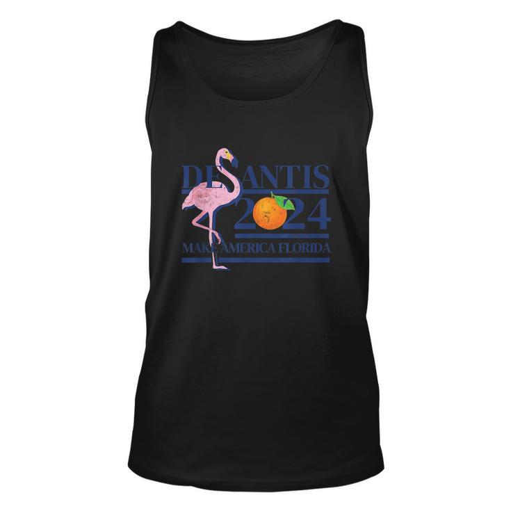 Desantis 2024 Make America Florida Flamingo Election Tshirt Unisex Tank Top