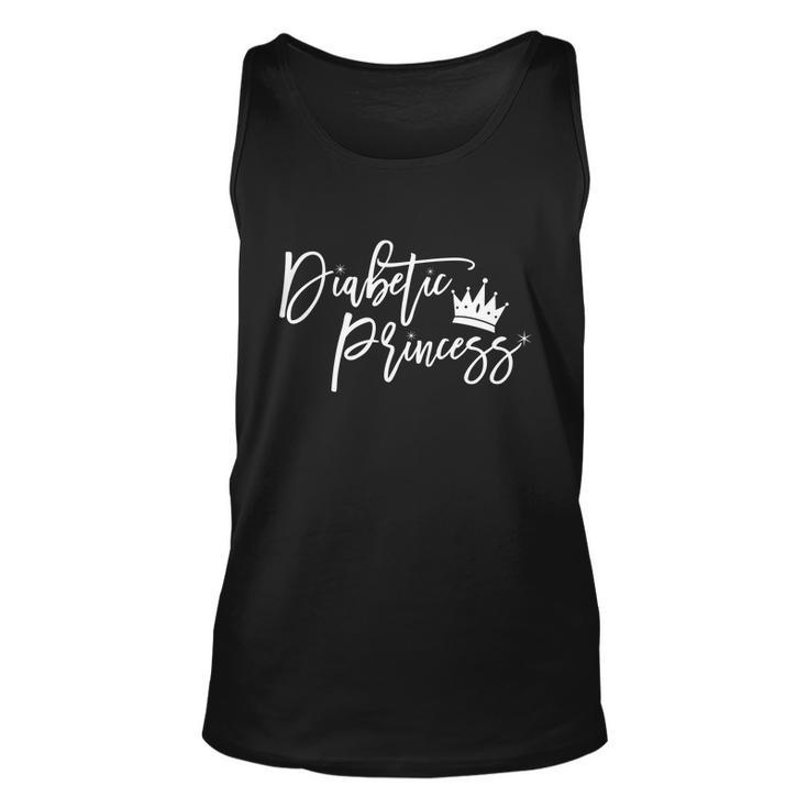Diabetic Princess Type1 Diabetes Cute Gift For Women Crown Cute Graphic Design Printed Casual Daily Basic Unisex Tank Top
