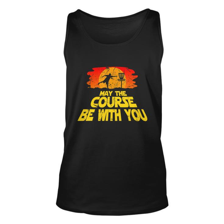 Disc Golf Shirt May The Course Be With You Trendy Golf Tee Unisex Tank Top