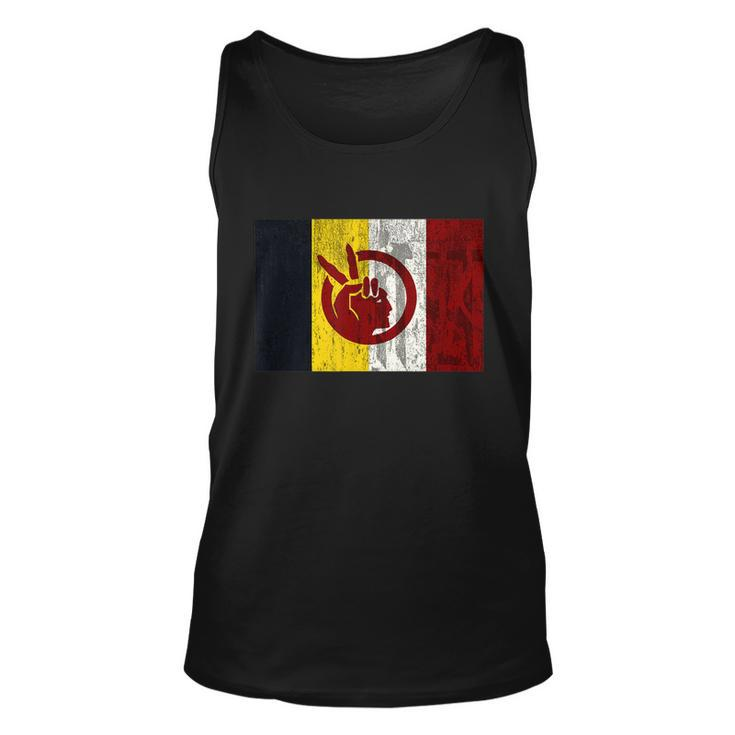 Distressed American Indian Movement Unisex Tank Top
