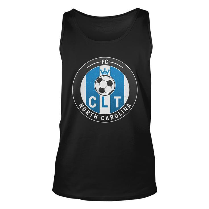 Distressed Charlotte North Carolina Clt Soccer Jersey Tshirt Unisex Tank Top