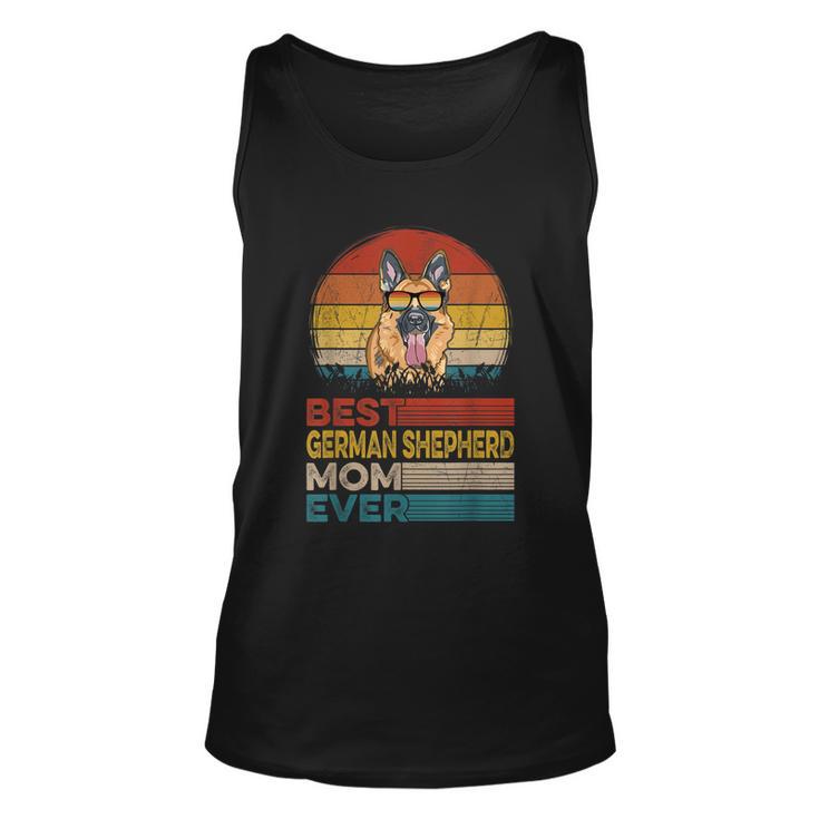 Dog Vintage Best German Shepherd Mom Ever Puppy Dog Mom Unisex Tank Top