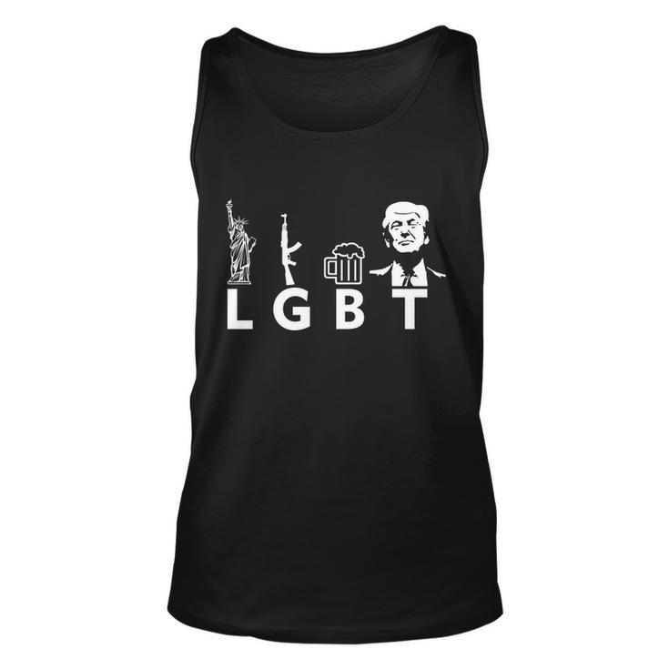 Donald Trump Lgbt Liberty Guns Beer Trump Tshirt Unisex Tank Top