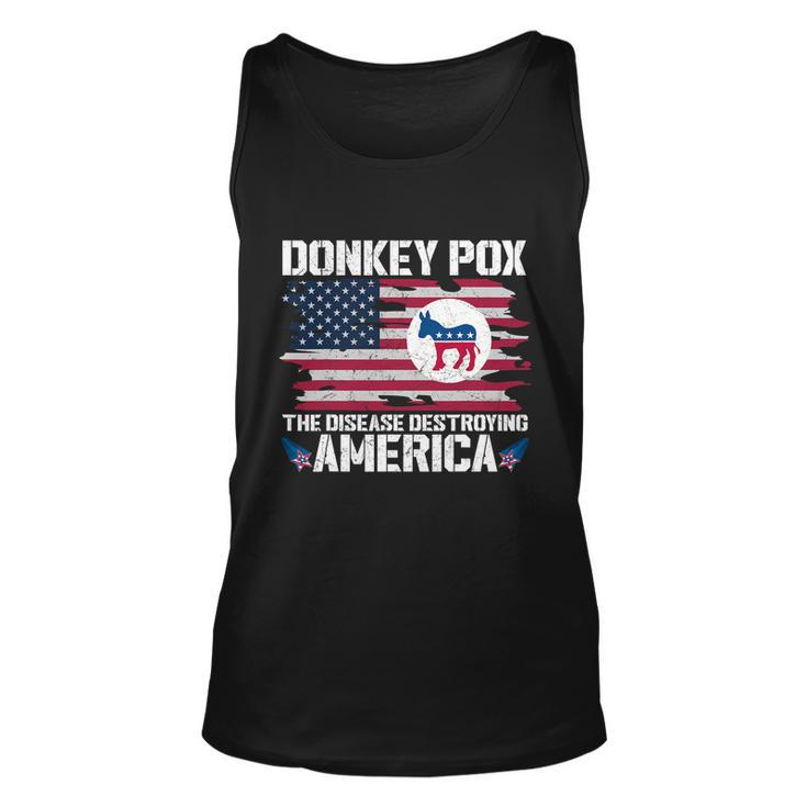 Donkey Pox The Disease Destroying America Funny Anti Biden V2 Unisex Tank Top