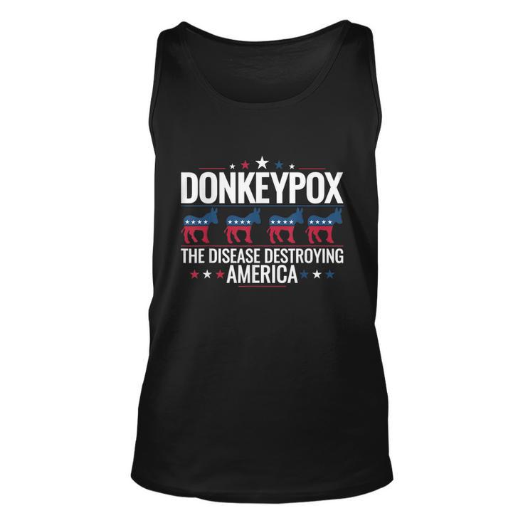 Donkey Pox The Disease Destroying America Funny Donkeypox V5 Unisex Tank Top