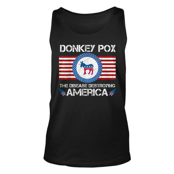 Donkey Pox The Disease Destroying America Funny  Unisex Tank Top