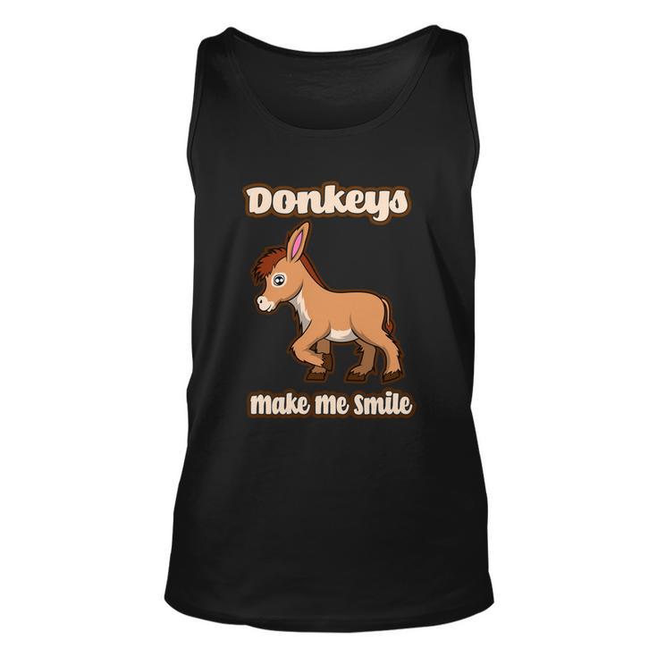 Donkeys Smile Cute Mule Cute Gift Unisex Tank Top