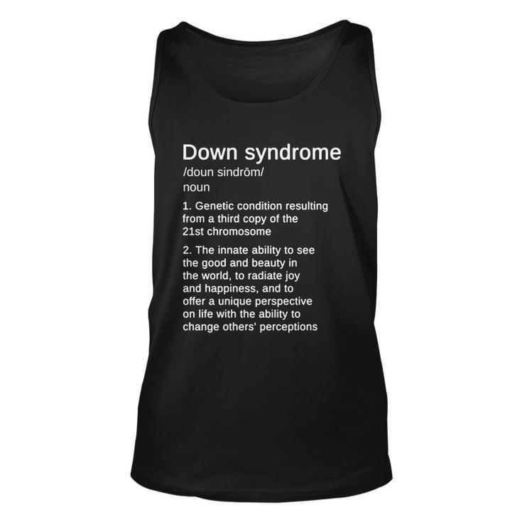 Down Syndrome Definition Awareness Month V3 Unisex Tank Top