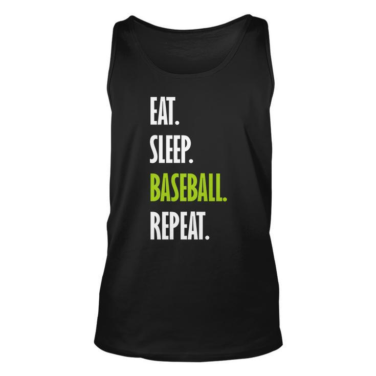 Eat Sleep Baseball Repeat V2 Unisex Tank Top