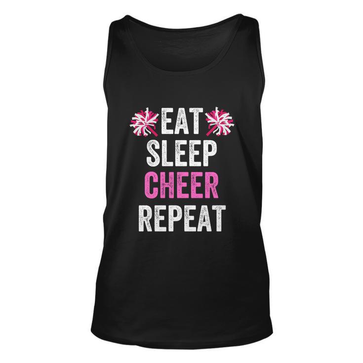 Eat Sleep Cheer Repeat Cheerleading Cute Gift Unisex Tank Top