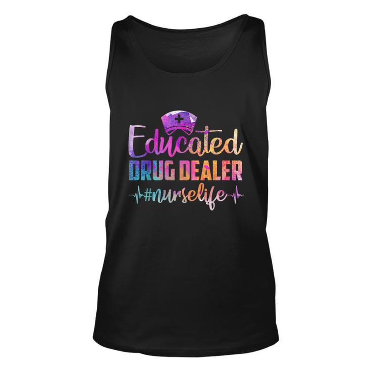 Educated Drug Dealer Nurse Life Funny Nurse Heart Beat Million Nurse March Tshirt Unisex Tank Top