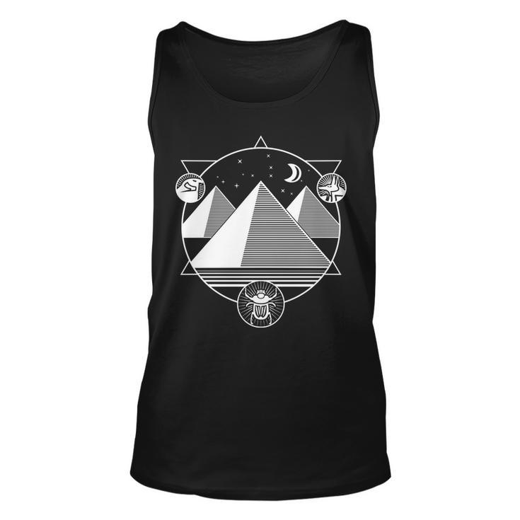 Egyptian Pyramids Emblem Tshirt Unisex Tank Top