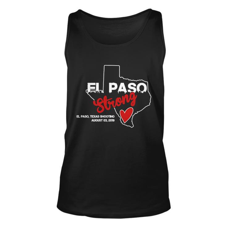 El Paso Strong Texas Shooting Tshirt Unisex Tank Top