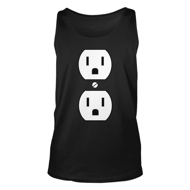 Electrial Outlet Plug Costume Unisex Tank Top