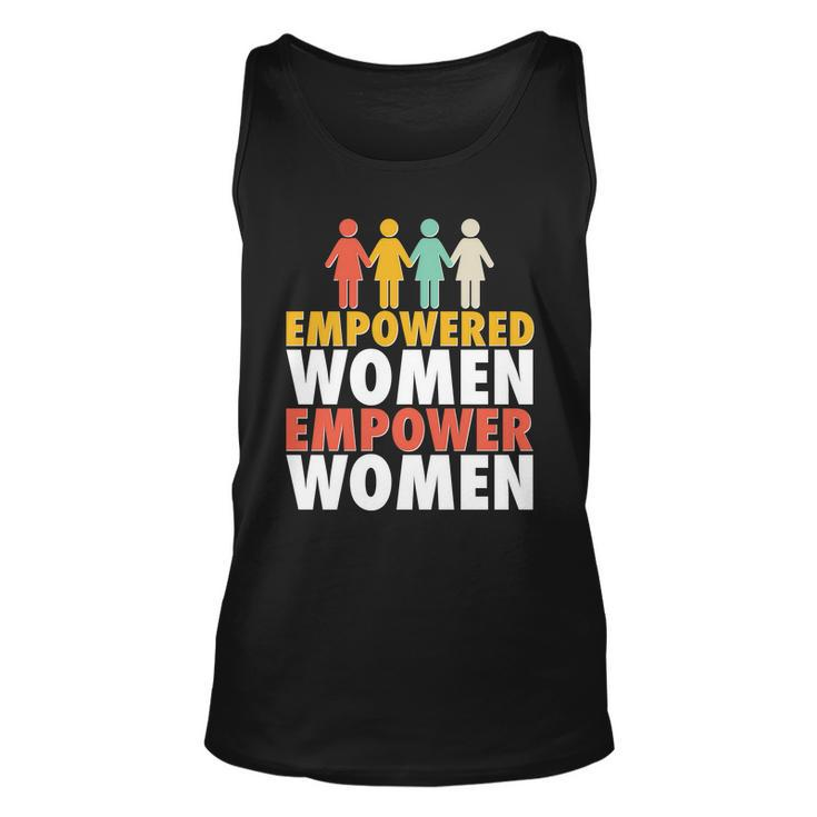 Empowered Women Empower Women Vintage Colors Graphic Design Printed Casual Daily Basic Unisex Tank Top