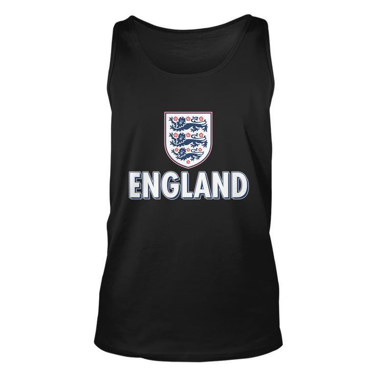 England Soccer Three Lions Flag Logo Unisex Tank Top