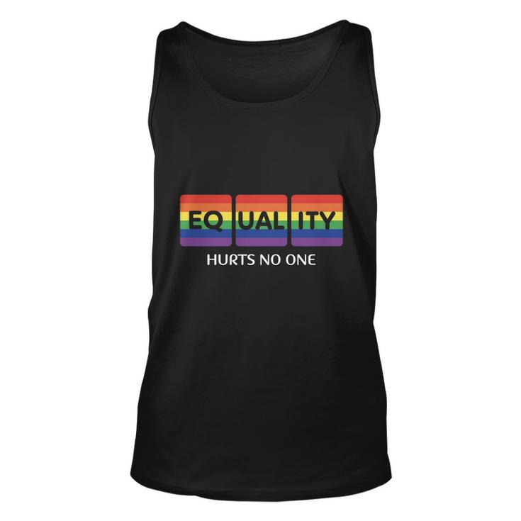 Equality Hurts No One Lgbt Pride Month V2 Unisex Tank Top