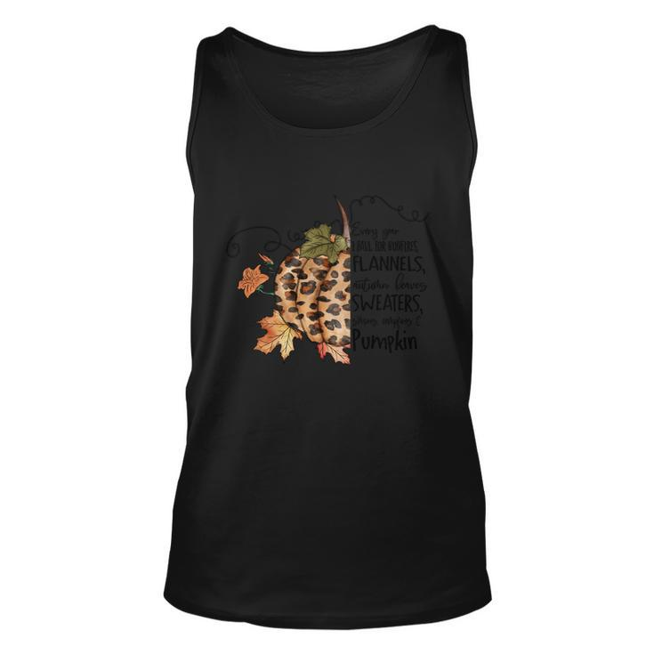 Every Your I Fall For Bonfires Flannels Autumn Leaves Unisex Tank Top