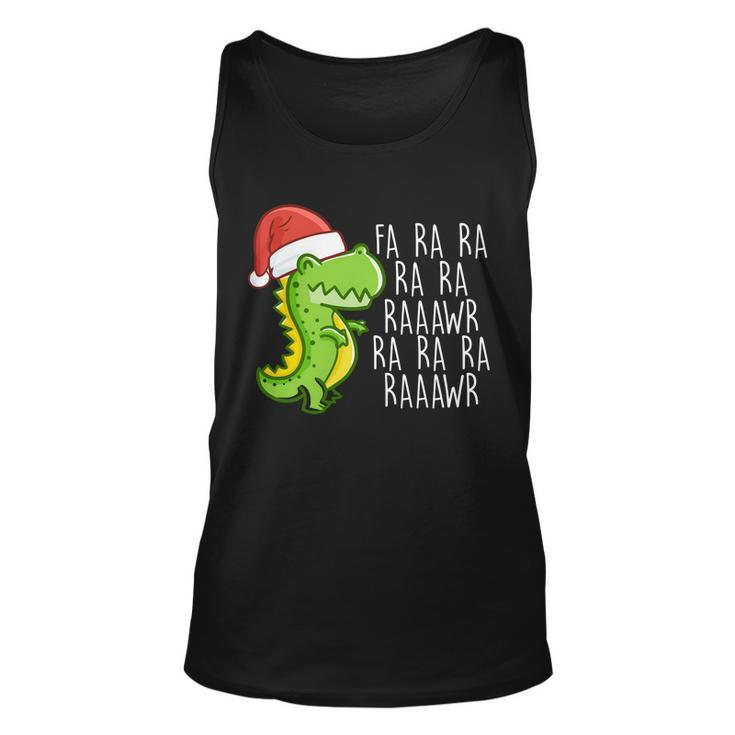 Fa Ra Ra Rawr Dinosaur Christmas Tshirt Unisex Tank Top