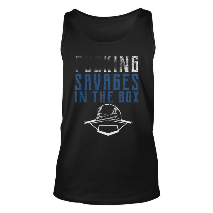 Faded Fn Savages In The Box Baseball Unisex Tank Top