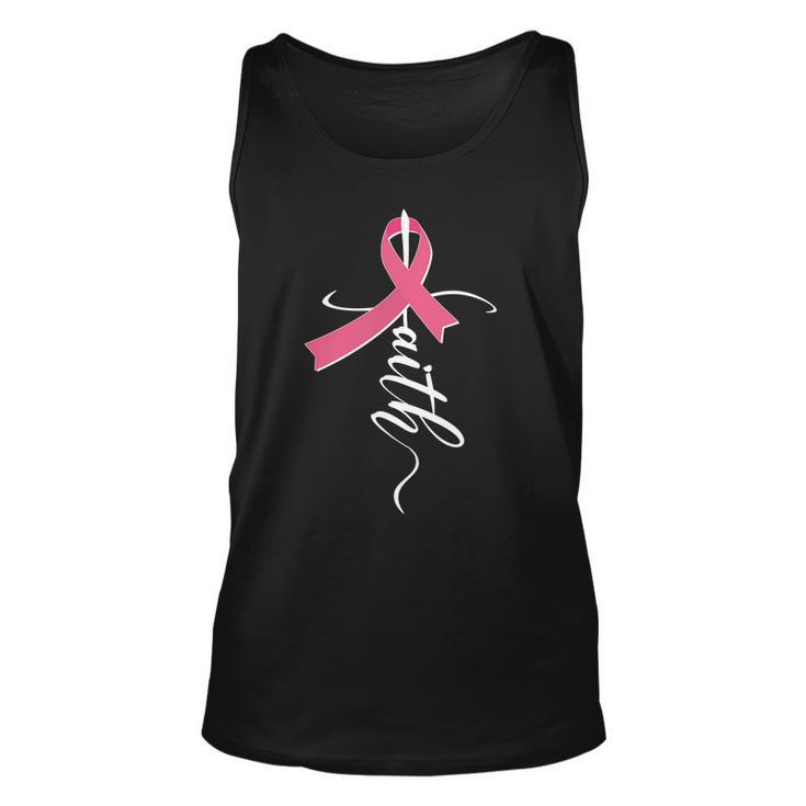 Faith Breast Cancer Awareness Ribbon Unisex Tank Top