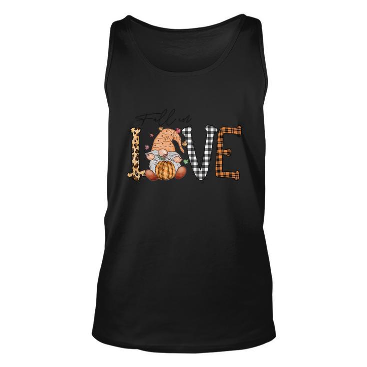 Fall In Love Thanksgiving Quote Unisex Tank Top