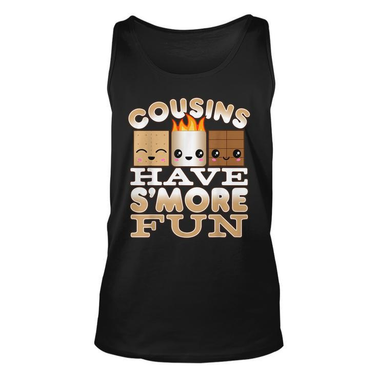 Family Camping  For Kids Cousins Have Smore Fun  Unisex Tank Top