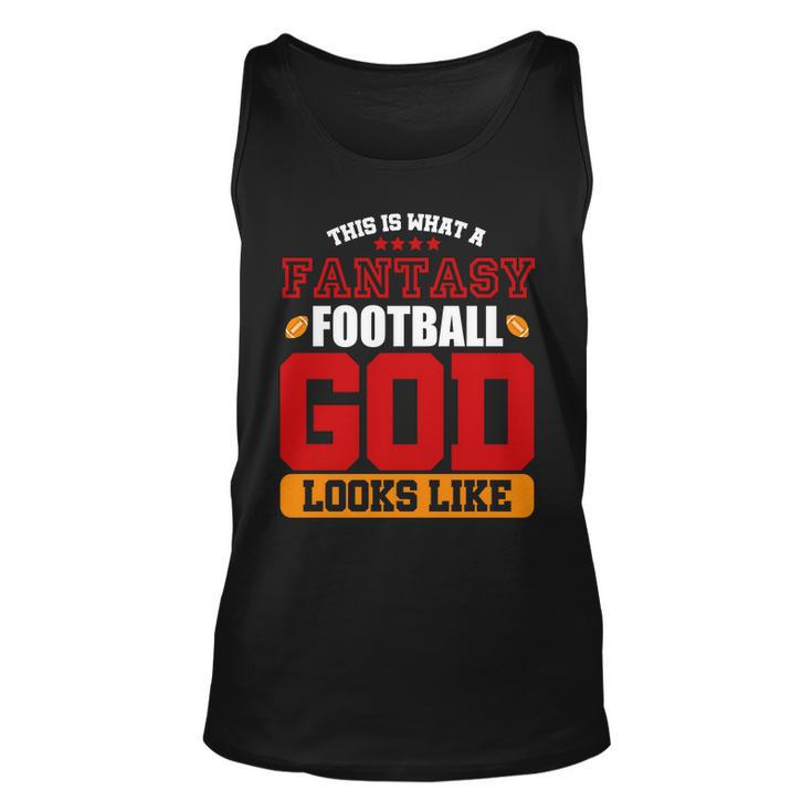 Fantasy Football God Tshirt Unisex Tank Top