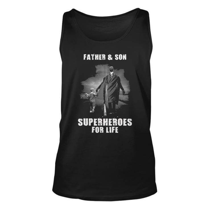 Father And Son - Superheroes Unisex Tank Top