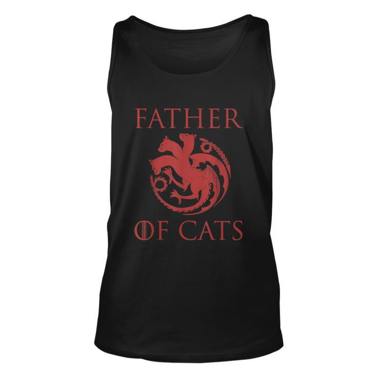 Father Of Cats Funny Cat Lover Kitten Dad Kitty Unisex Tank Top