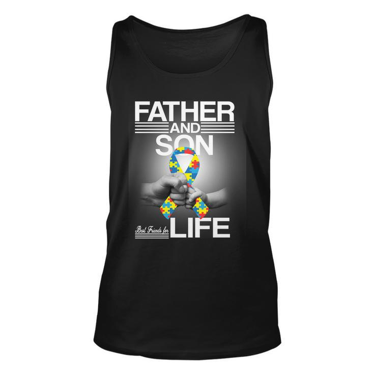 Father Son Best Friends For Life Autism Awareness Tshirt Unisex Tank Top