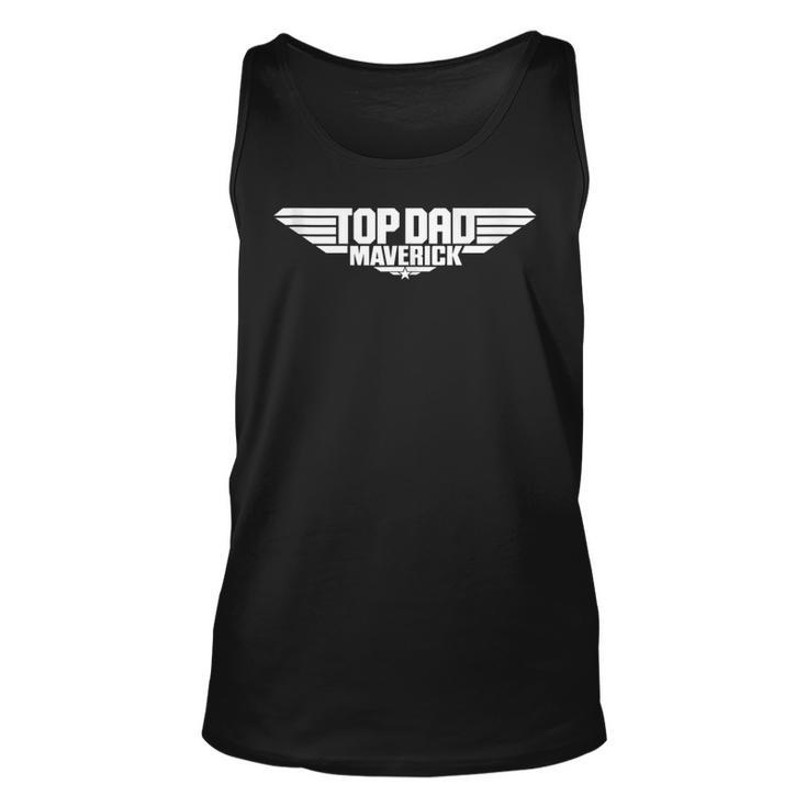 Fathers Day Jet Fighter Top Dad Maverick  Unisex Tank Top