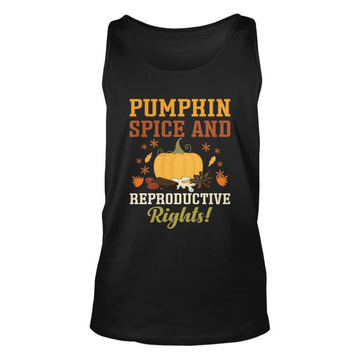 Feminist Womens Rights Pumpkin Spice And Reproductive Rights Gift Unisex Tank Top
