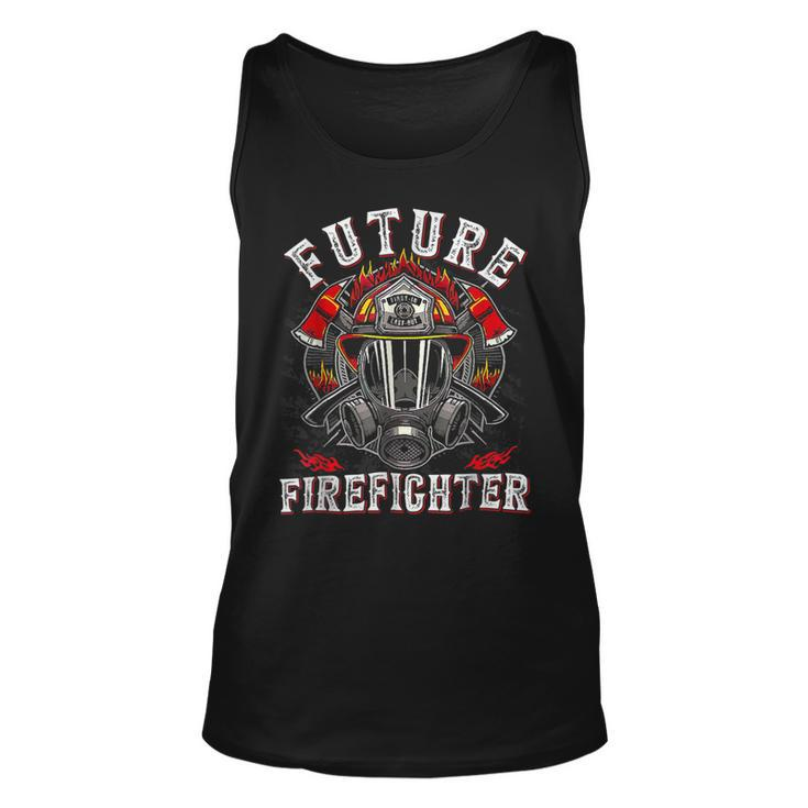 Firefighter Funny Future Firefighter Thin Red Line Firefighting Lover Unisex Tank Top