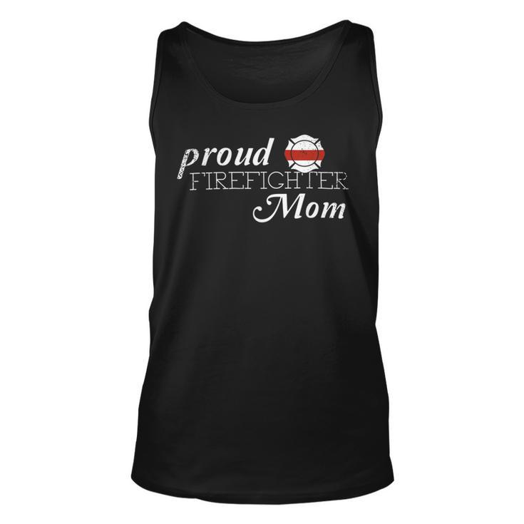 Firefighter Proud Firefighter Mom FirefighterHero Thin Red Line Unisex Tank Top