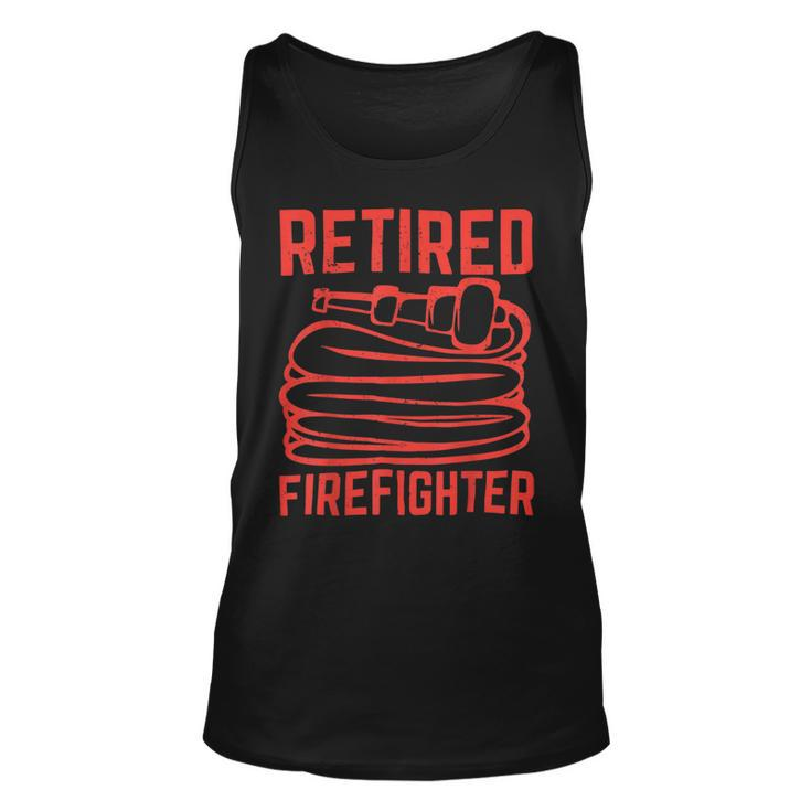 Firefighter Retired Firefighter Pension Retiring Unisex Tank Top