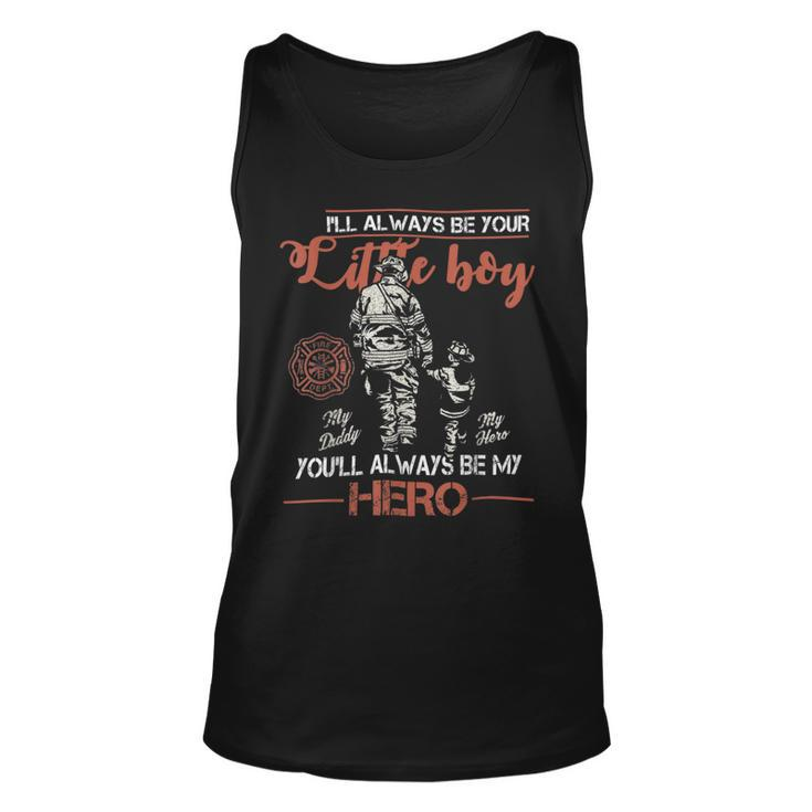 Firefighter Vintage Firefighter Dad & Son Daddy Fathers Day Unisex Tank Top