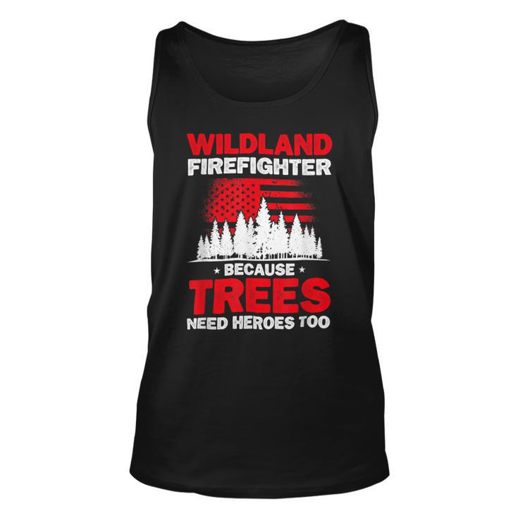Firefighter Wildland Firefighter Hero Rescue Wildland Firefighting Unisex Tank Top