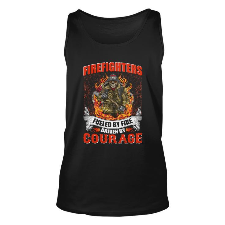 Firefighters Fueled By Fire Driven By Courage Unisex Tank Top