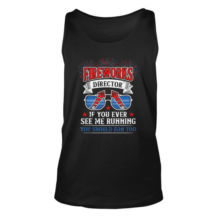Fireworks Director Funny 4Th Of July For Men Patriotic Unisex Tank Top