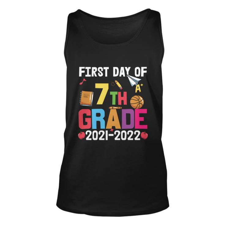 First Day Of 7Th Grade 2021_2022 Back To School Unisex Tank Top