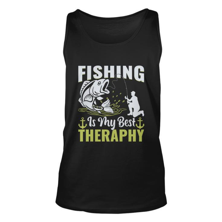 Fishing Is My Best Therapy Unisex Tank Top