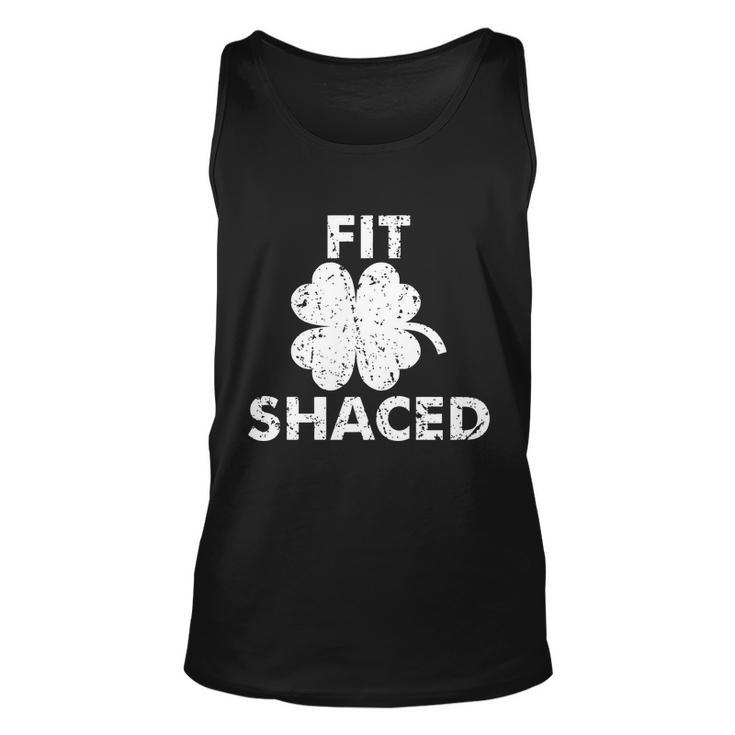 Fit Shaced Funny St Patricks Day Irish Clover Beer Drinking  Unisex Tank Top