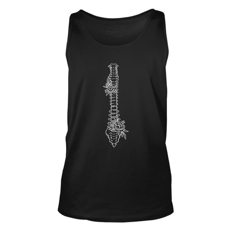 Floral Spine Anatomy Shirt Spine Shirt Spinal Anatomy Unisex Tank Top