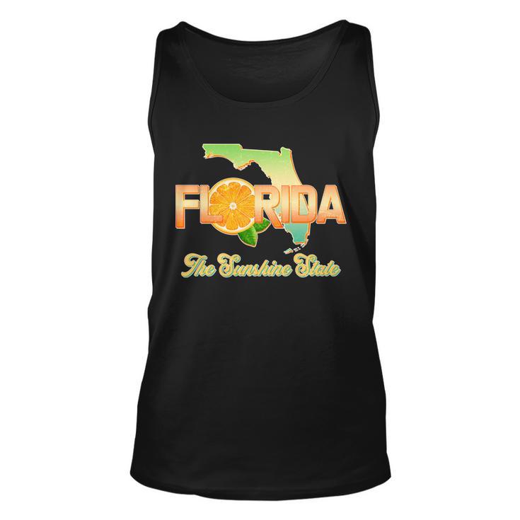 Florida The Sunshine State Orange Logo Unisex Tank Top