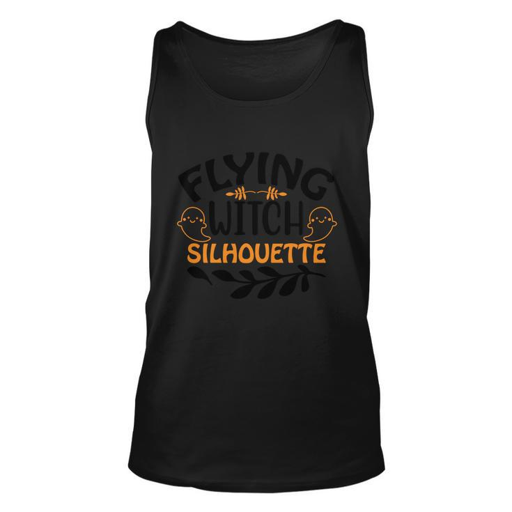 Flying Witch Silhouette Halloween Quote Unisex Tank Top