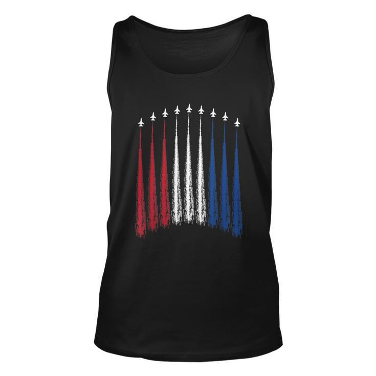 Fourth Of July Fighter Jets Red White Blue 4Th American Flag Unisex Tank Top